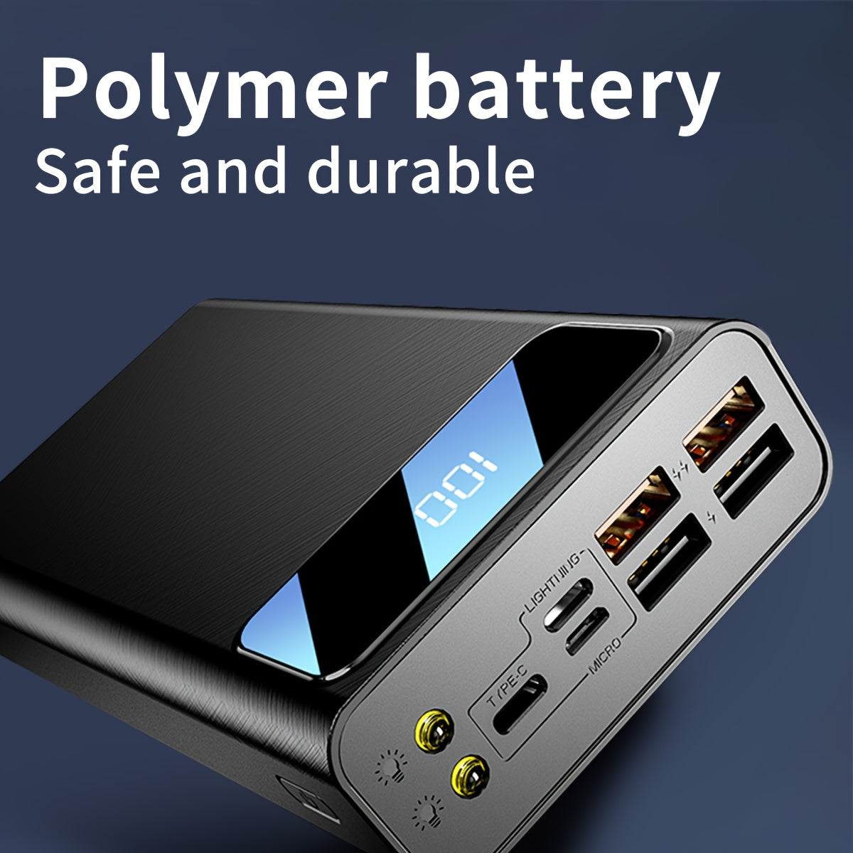 Powerbank, Weiß für Alltag – Detailansicht 2