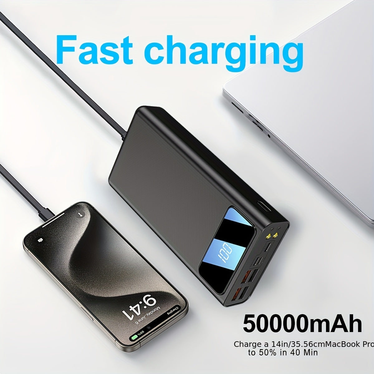 Powerbank, Weiß für Alltag – Detailansicht 8