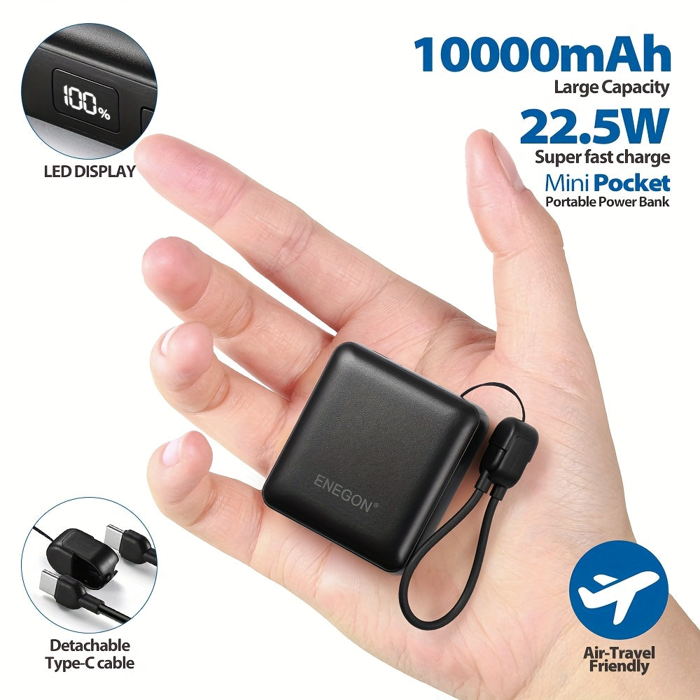 Powerbank, Weiß für Reisen und iPhone 16 – Detailansicht 9