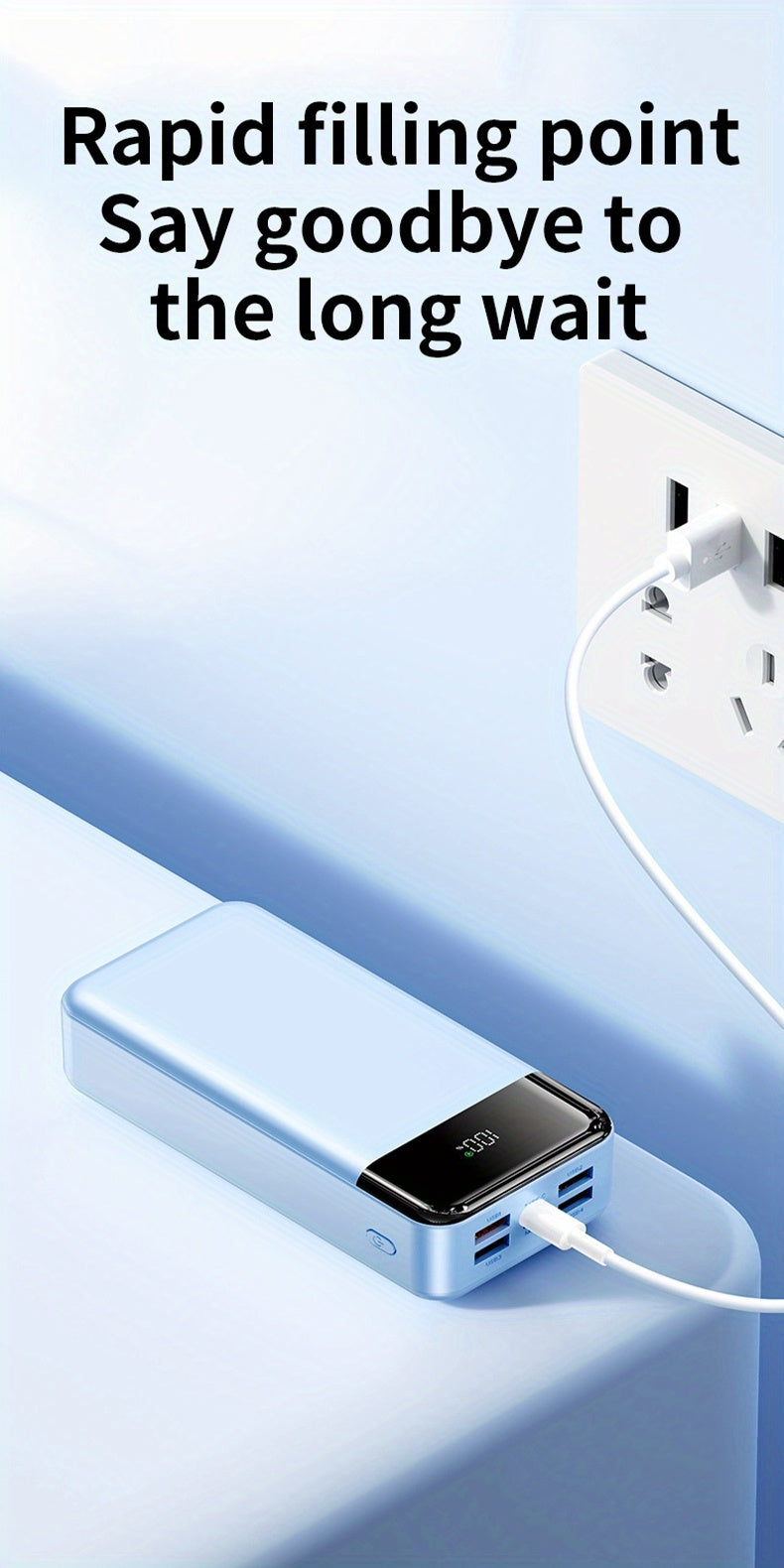 Powerbank, Weiß für Zuhause und Alltag – Detailansicht 13