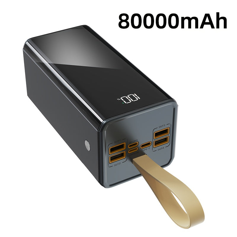 Powerbank, wird mit einem Schlüsselband und LED-Licht geliefert für Zuhause – Detailansicht 8