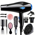 Professioneller Haartrockner, Schwarz 12St für Wohnzimmer und Zuhause – Hauptansicht