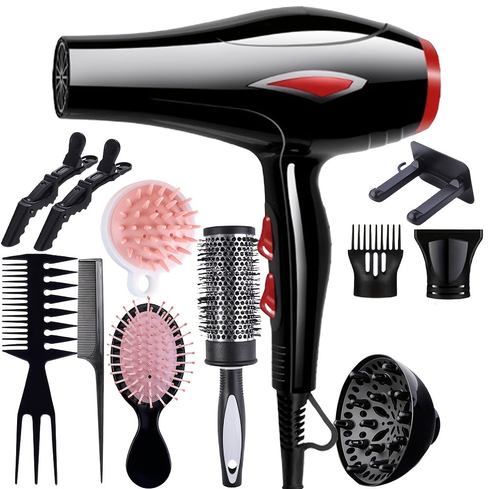 Professioneller Haartrockner, Schwarz 12St für Wohnzimmer und Zuhause – Detailansicht 8