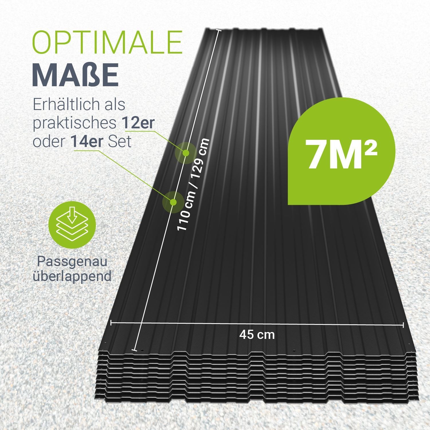 Profilblech Anthrazit Grau Grün, 23 mm Materialstärke für Alltag und Zuhause – Detailansicht 9