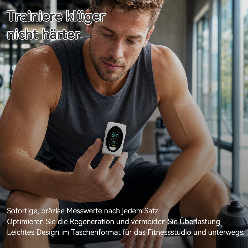 Pulsoximeter Fingerspitzen-Gerät, Weiß für Schlafzimmer und Bett – Detailansicht 16