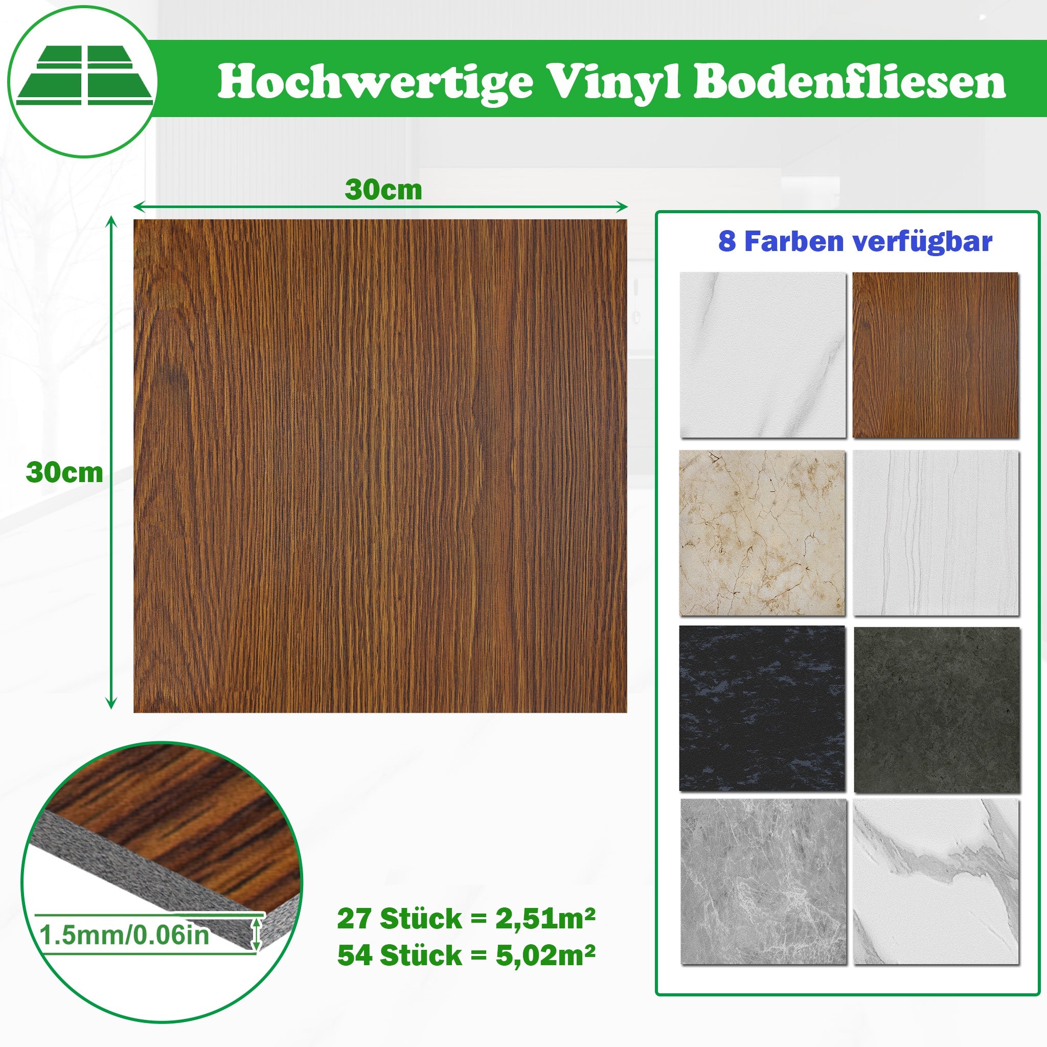 PVC-Bodenbelag, 2.5㎡ für Küche – Detailansicht 2