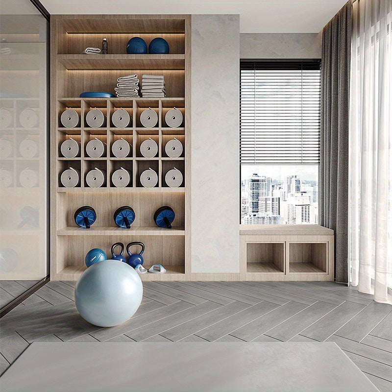 PVC-Bodenbelag Vinylboden, 18 Stück für 5M² Klick Vinylboden Laminat Kleber und Nacht Eich – Detailansicht 15