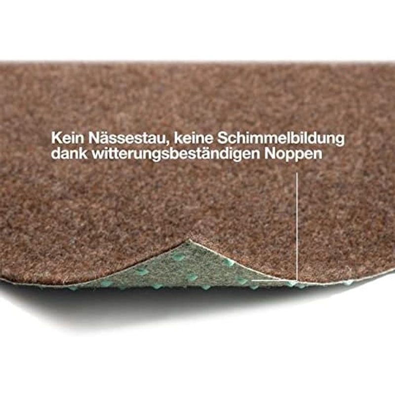 Rasenteppich Farbwunder - rutschfeste Balkonteppich, Beige für Garten und Terrasse – Detailansicht 21