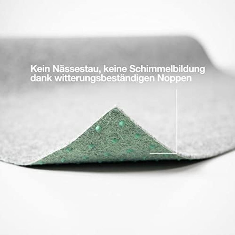 Rasenteppich Farbwunder - rutschfeste Balkonteppich, Beige für Garten und Terrasse – Detailansicht 28