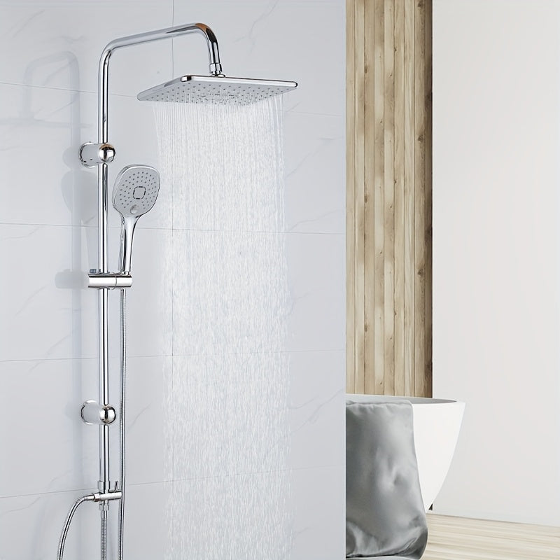Regendusche-Set Chrom Badezimmer Duschsystem, Edelstahl für Badezimmer und Haushalt – Hauptansicht