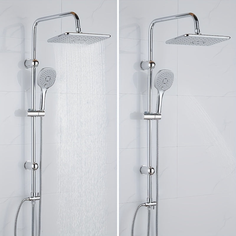 Regendusche-Set Chrom Badezimmer Duschsystem, Edelstahl für Badezimmer und Haushalt – Detailansicht 4