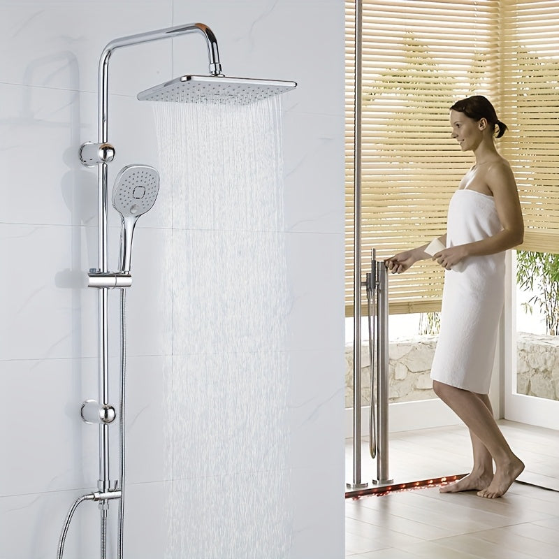 Regendusche-Set Chrom Badezimmer Duschsystem, Edelstahl für Badezimmer und Haushalt – Detailansicht 5