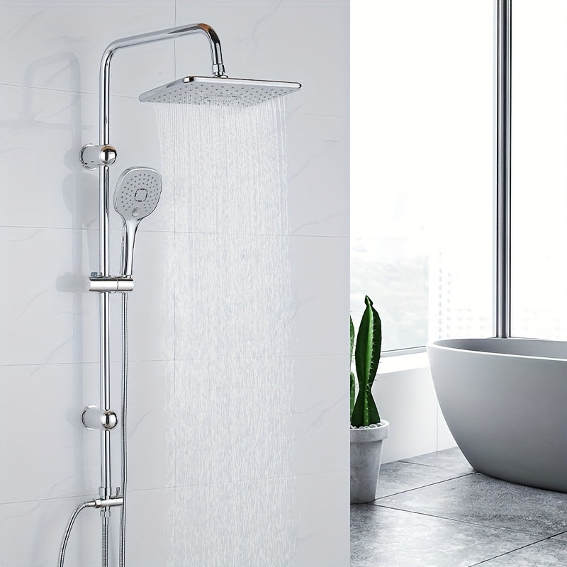 Regendusche-Set Chrom Badezimmer Duschsystem, Edelstahl für Badezimmer und Haushalt – Detailansicht 6