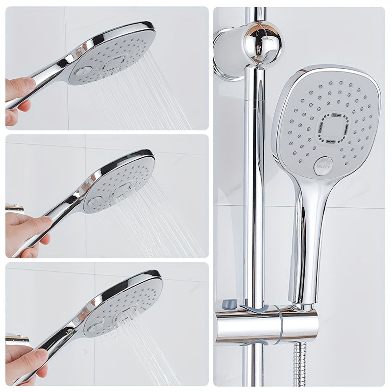 Regendusche-Set Chrom Badezimmer Duschsystem, Edelstahl für Badezimmer und Haushalt – Detailansicht 8