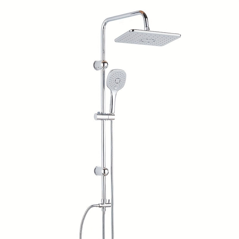 Regendusche-Set Chrom Badezimmer Duschsystem, Edelstahl für Badezimmer und Haushalt – Detailansicht 9