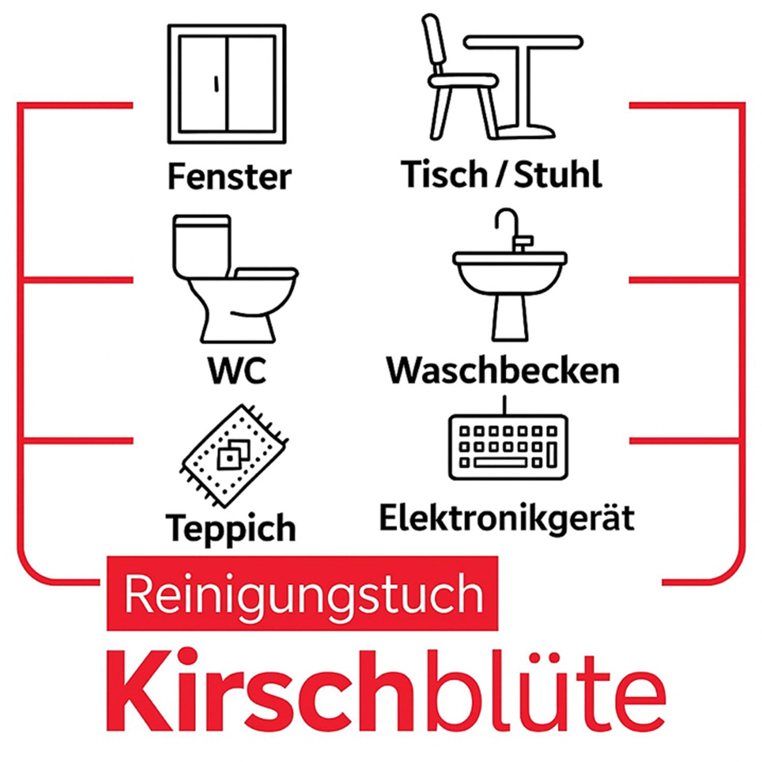 Reinigungstücher, Rot + Rosa + Lila für Garten und Terrasse – Detailansicht 7