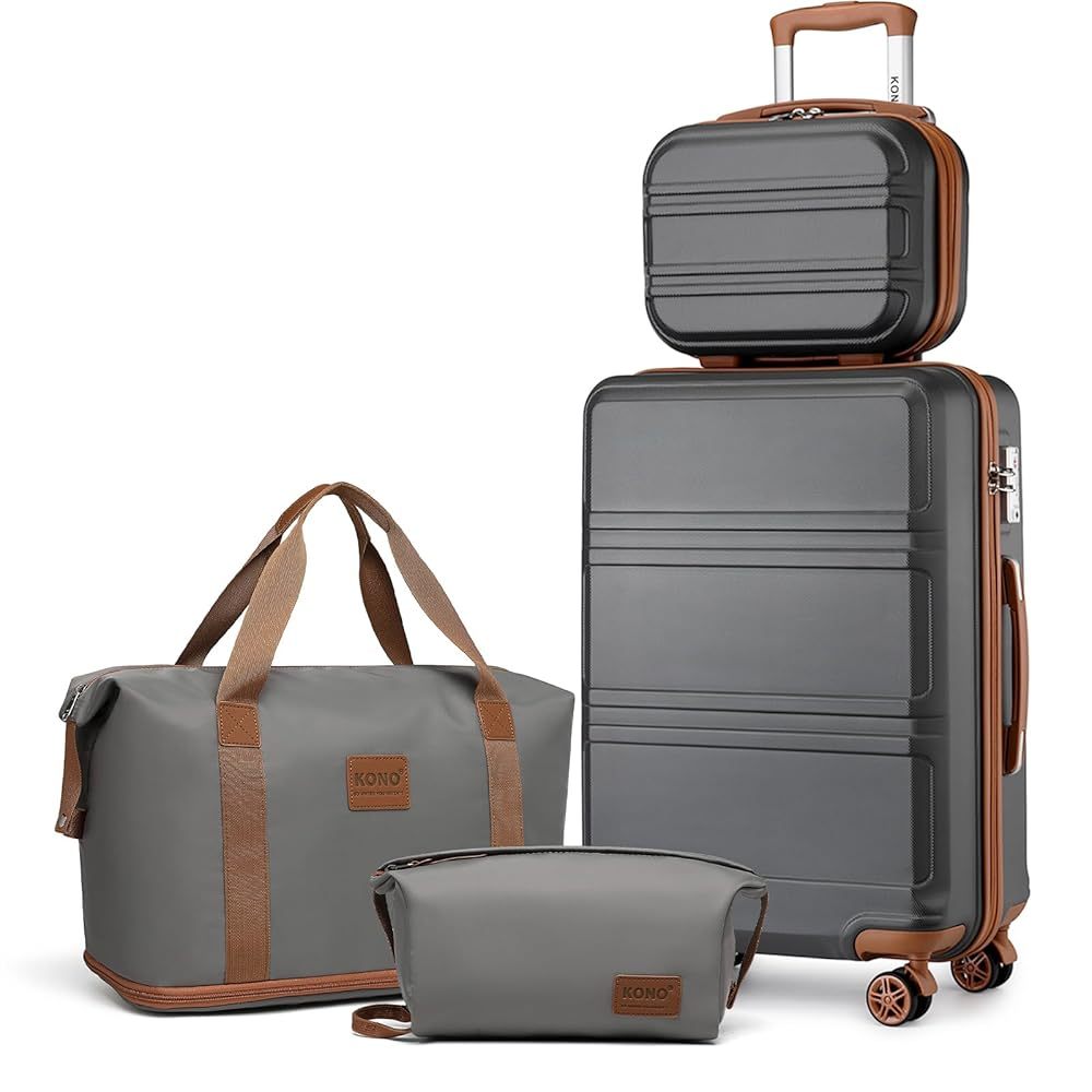 Reisekoffer, 2 Stk. Cremeweißer 20-Zoll-Koffer + Reisetasche für Alltag und Camping – Detailansicht 16