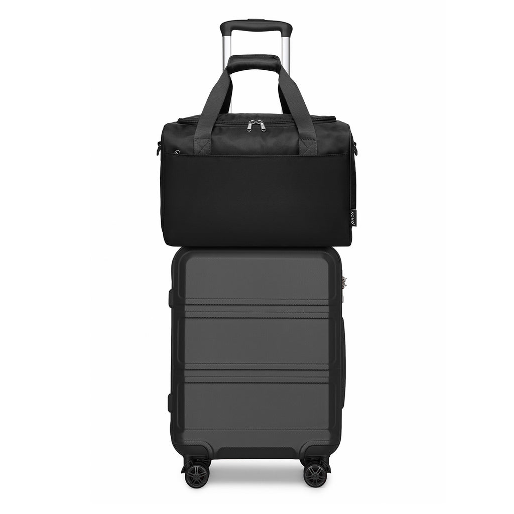 Reisekoffer, 2 Stk. Cremeweißer 20-Zoll-Koffer + Reisetasche für Alltag und Camping – Detailansicht 32