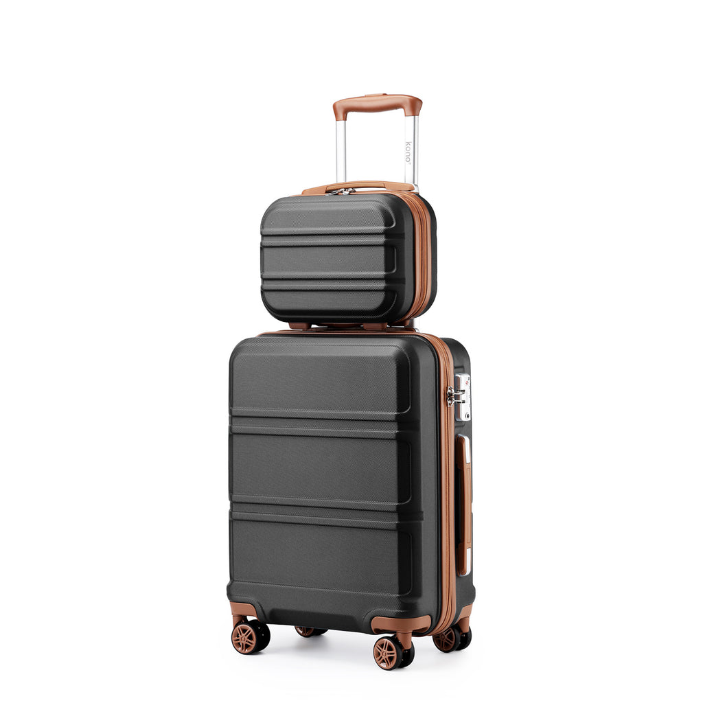 Reisekoffer, 2 Stk. Cremeweißer 20-Zoll-Koffer + Reisetasche für Alltag und Camping – Detailansicht 45