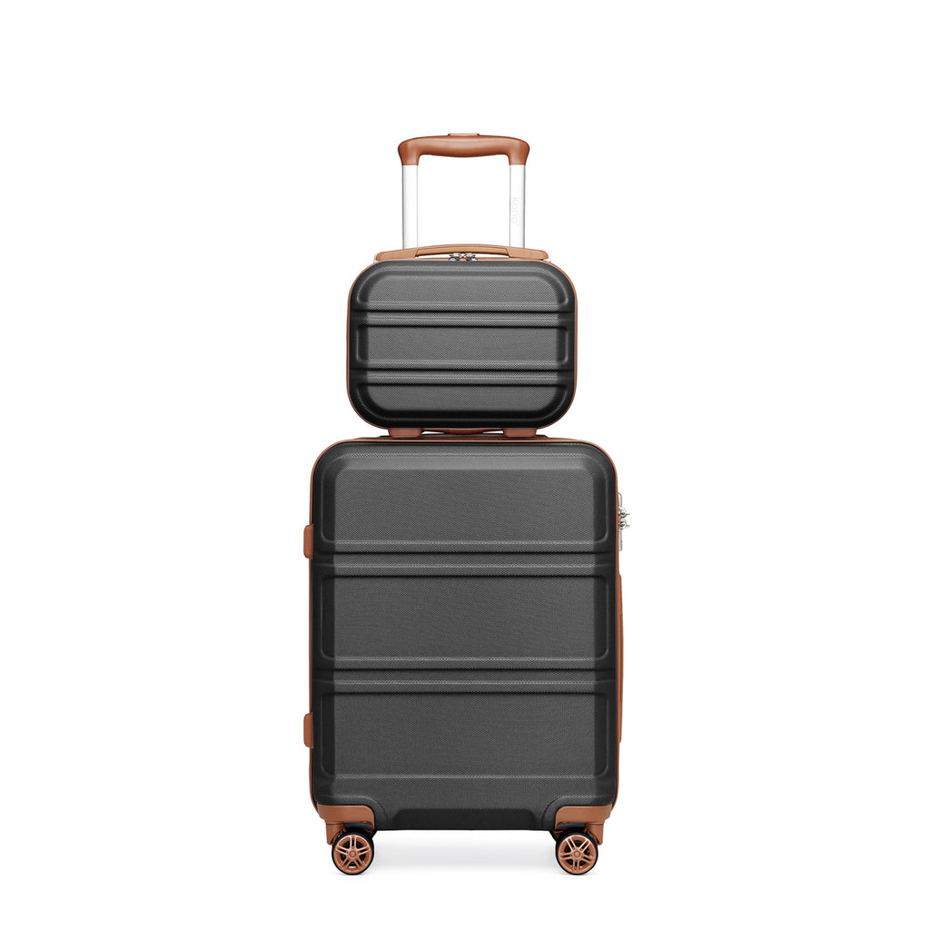 Reisekoffer, 2 Stk. Cremeweißer 20-Zoll-Koffer + Reisetasche für Alltag und Camping – Detailansicht 46