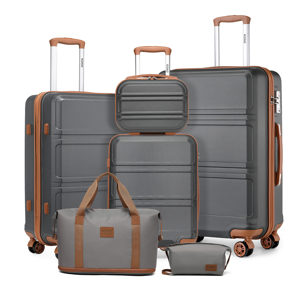 Reisekoffer, 2 Stk. Cremeweißer 20-Zoll-Koffer + Reisetasche für Alltag und Camping – Detailansicht 71