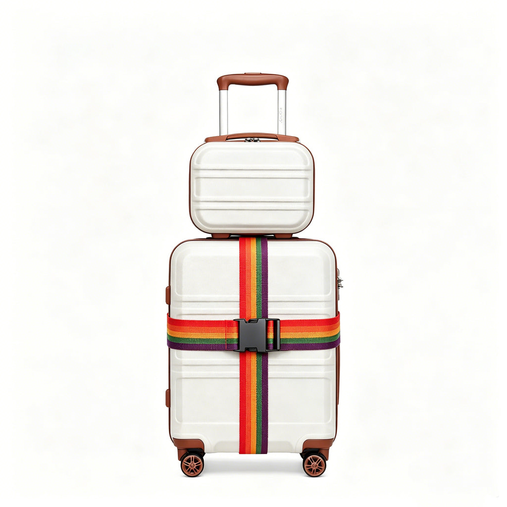 Reisekoffer, 6-teiliges Camping-Hardcase-ABS-Roller-Handgepäck-Kof für Freizeit und Camping – Detailansicht 4