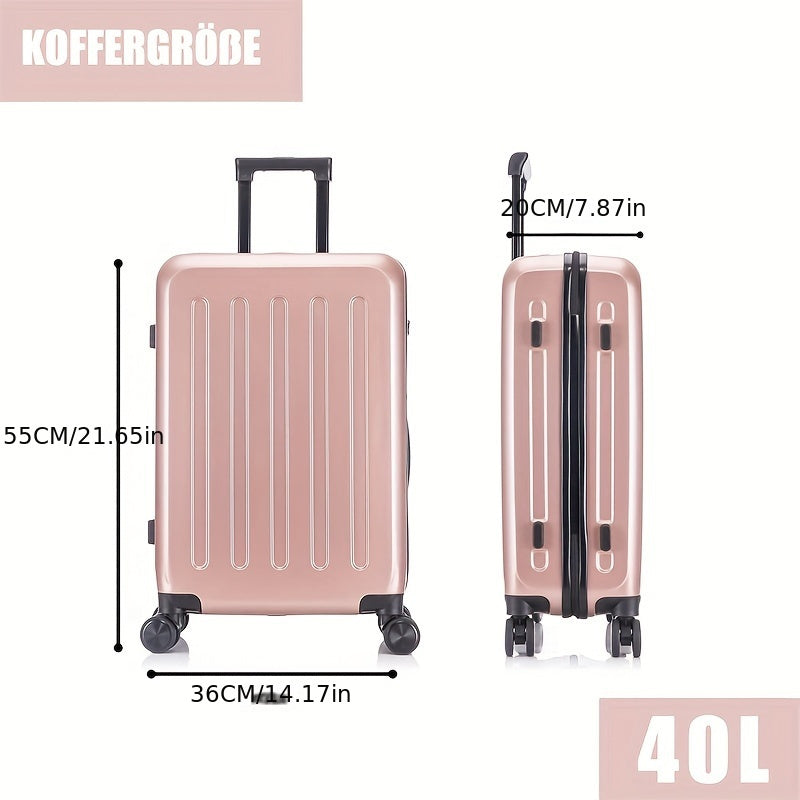 Reisekoffer, 8 Schwarz Größe L für Alltag und Freizeit – Detailansicht 3