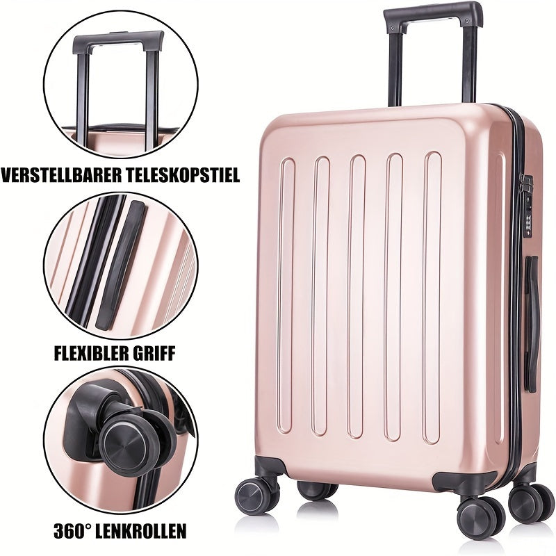 Reisekoffer, 8 Schwarz Größe L für Alltag und Freizeit – Detailansicht 8