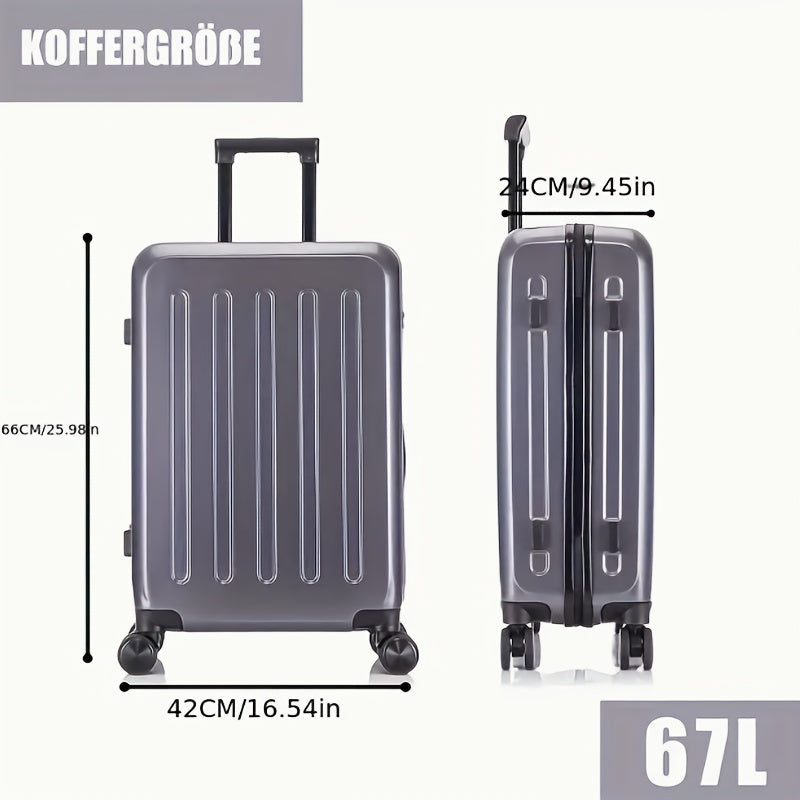 Reisekoffer, 8 Schwarz Größe L für Alltag und Freizeit – Detailansicht 10