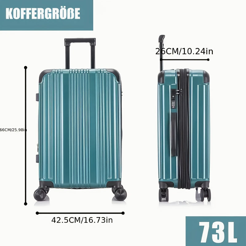Reisekoffer, 8 Schwarz Größe L für Alltag und Freizeit – Detailansicht 14