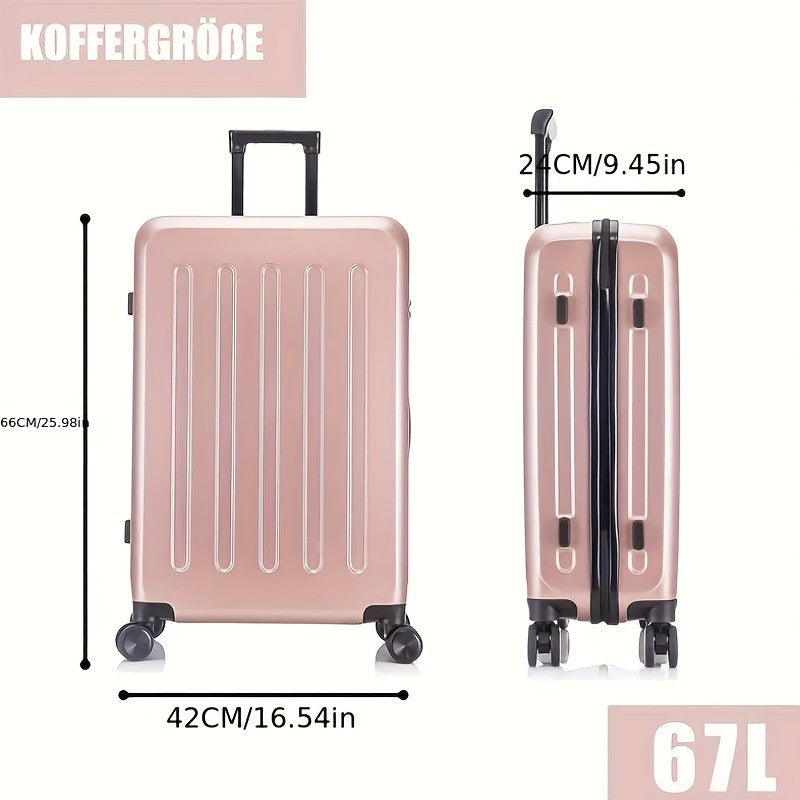 Reisekoffer, 8 Schwarz Größe L für Alltag und Freizeit – Detailansicht 23