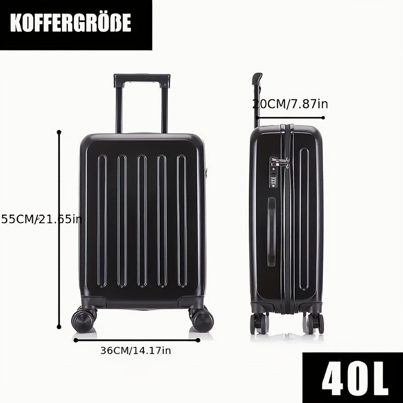 Reisekoffer, 8 Schwarz Größe L für Alltag und Freizeit – Detailansicht 24