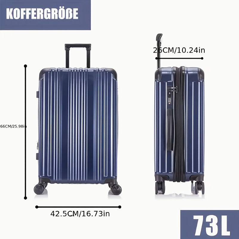 Reisekoffer, 8 Schwarz Größe L für Alltag und Freizeit – Detailansicht 26