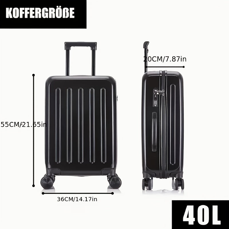 Reisekoffer, 8 Schwarz Größe L für Alltag und Freizeit – Detailansicht 36