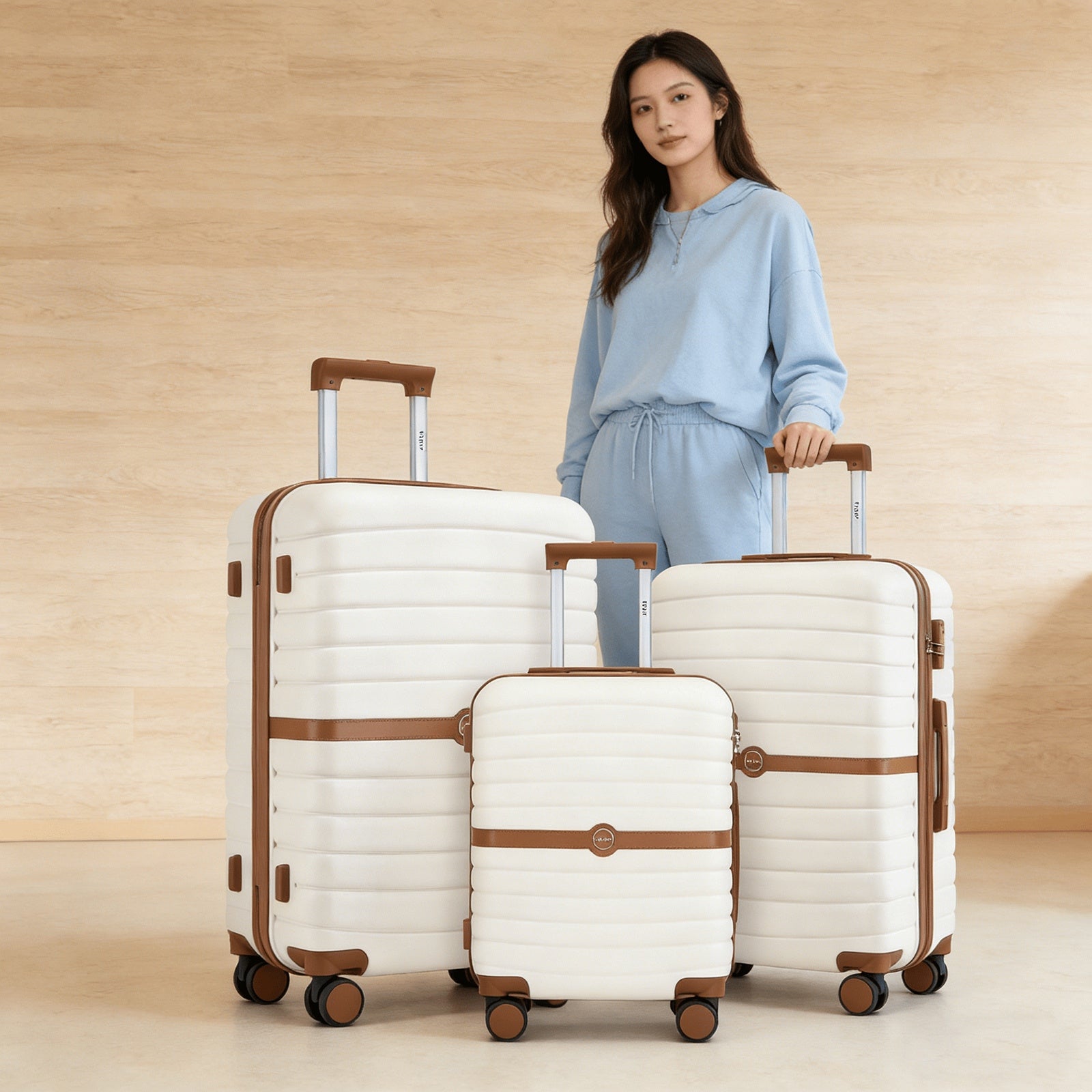 Reisekoffer, Cremefarbenes Weiß für Freizeit und Alltag – Detailansicht 52