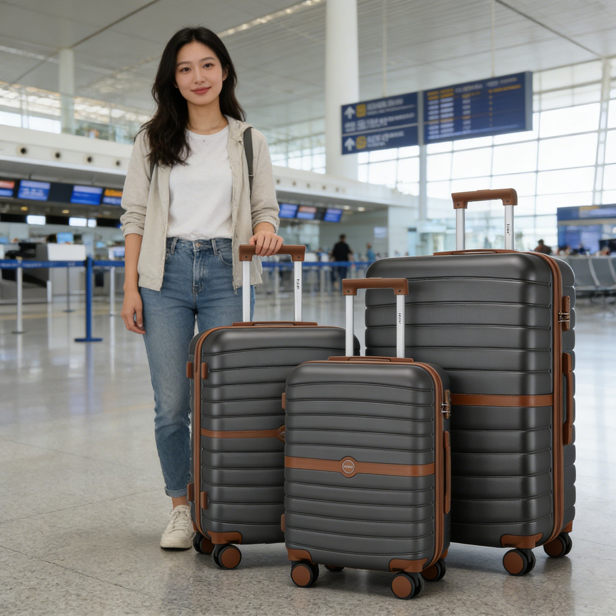 Reisekoffer, Cremefarbenes Weiß für Freizeit und Alltag – Detailansicht 55