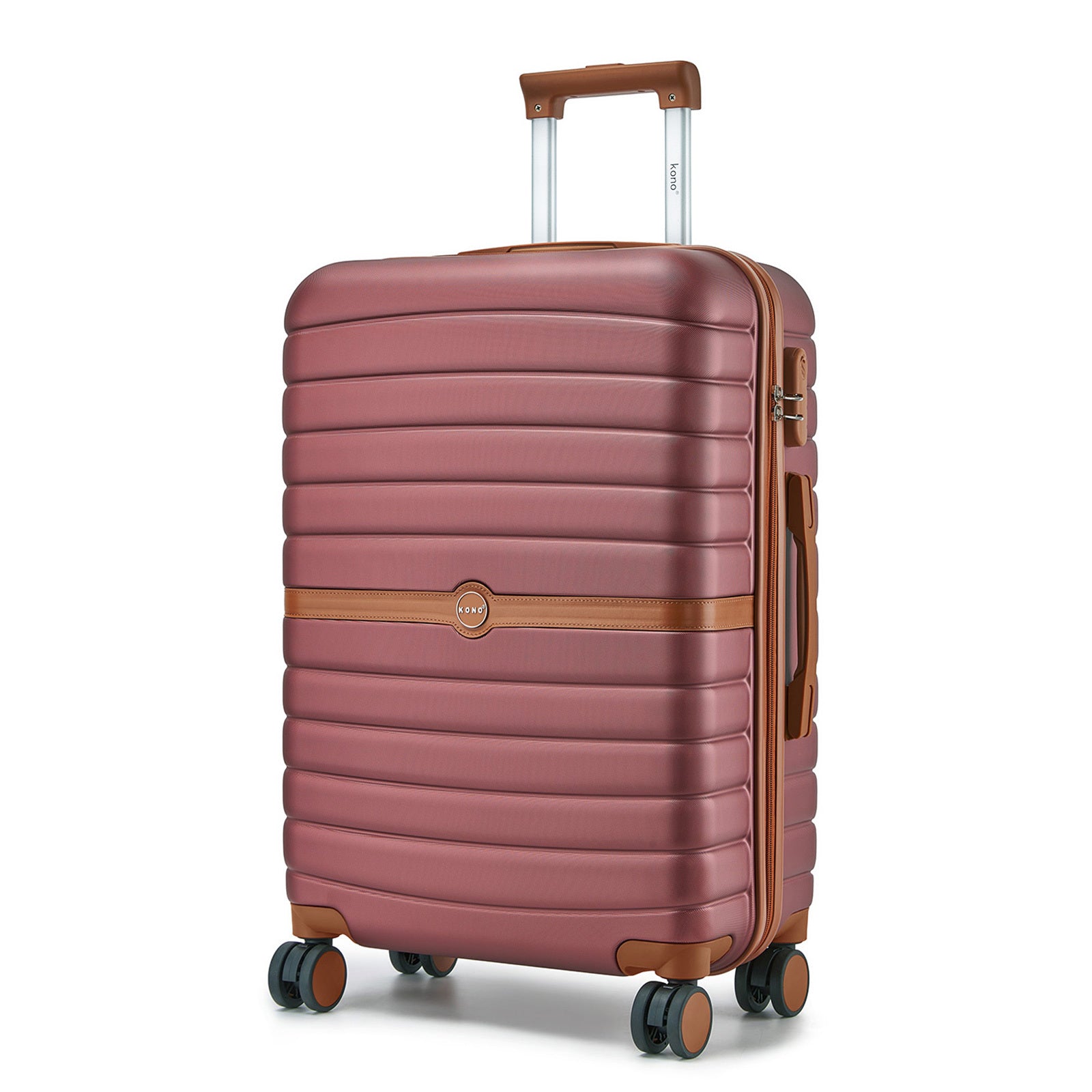Reisekoffer, Dunkelgrün und Braun für Freizeit – Detailansicht 22