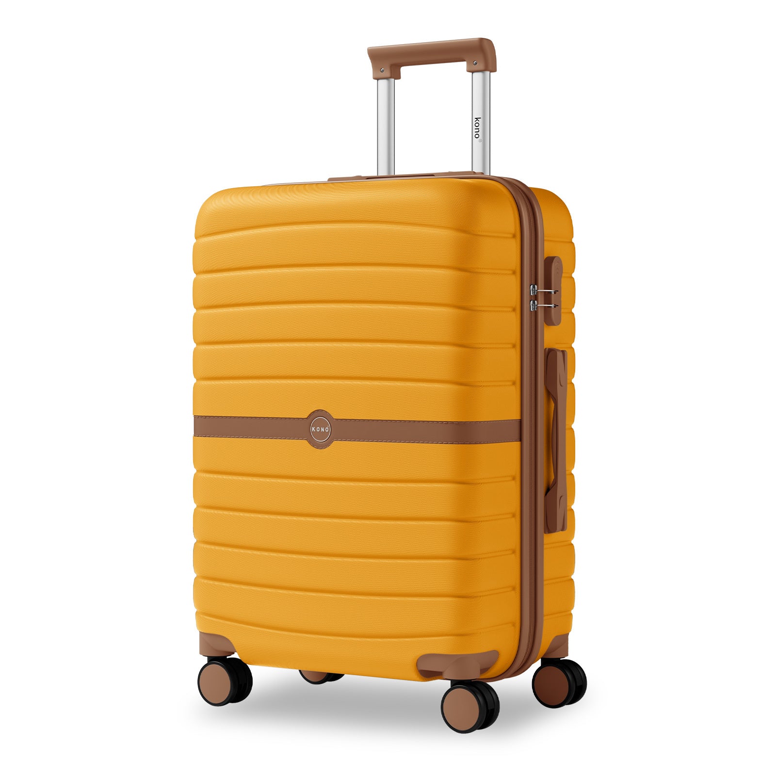 Reisekoffer, Dunkelgrün und Braun für Freizeit – Detailansicht 33
