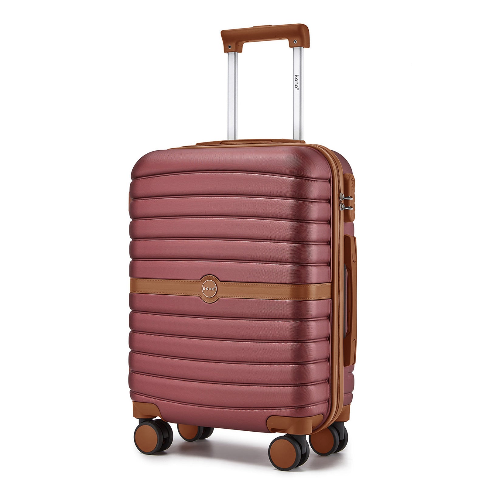 Reisekoffer, Dunkelgrün und Braun für Freizeit – Detailansicht 64
