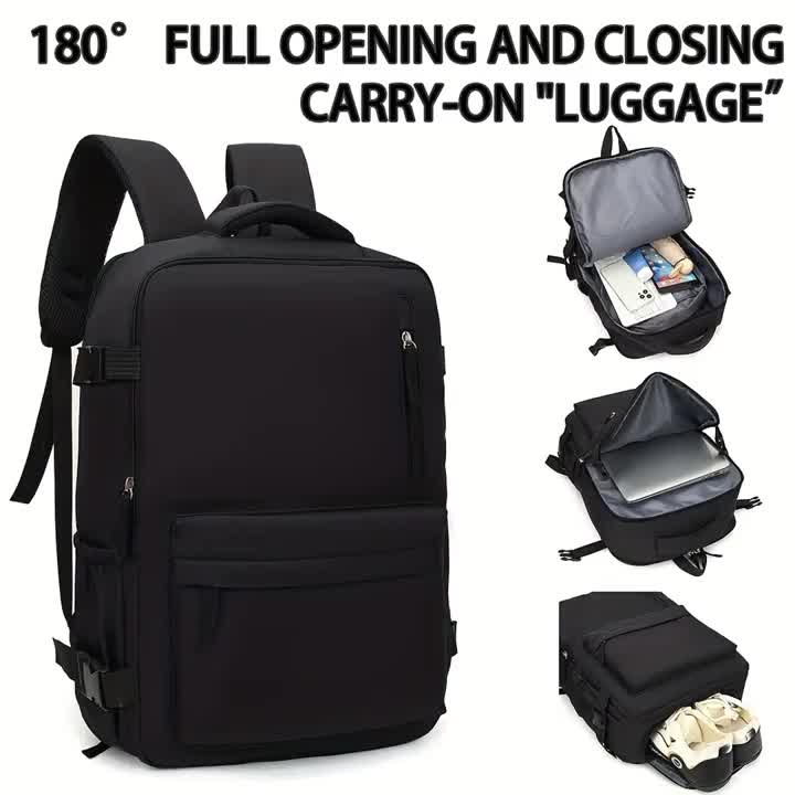 Reisekoffer, Handgepäck-Rucksack mit lokalem Stauraum (40x20x25 für Alltag – Detailansicht 2