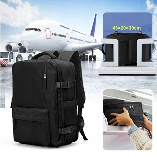 Reisekoffer, Handgepäck-Rucksack mit lokalem Stauraum (40x20x25 für Alltag – Detailansicht 12