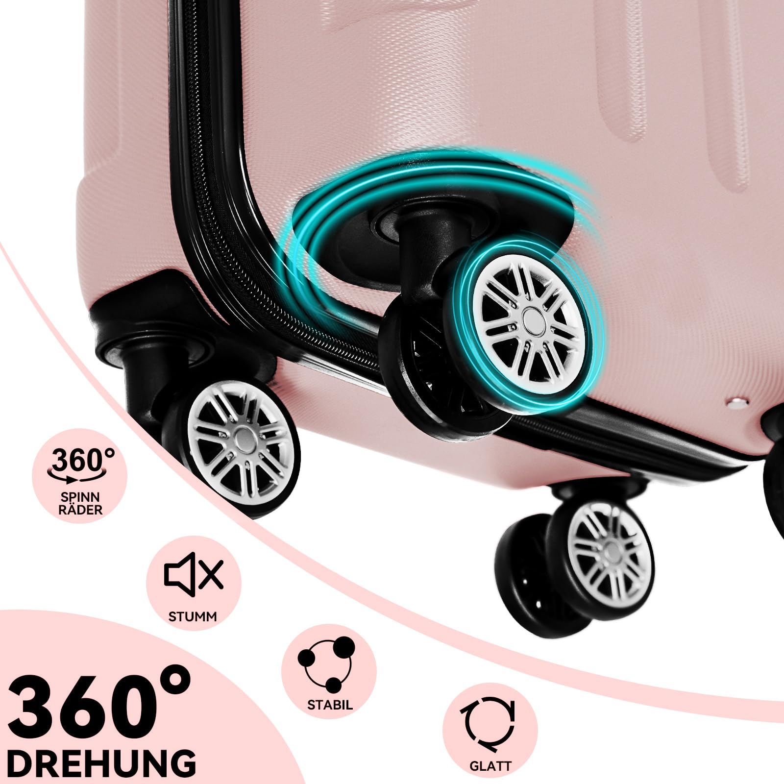 Reisekoffer, Hartschale für Alltag und Freizeit – Detailansicht 26