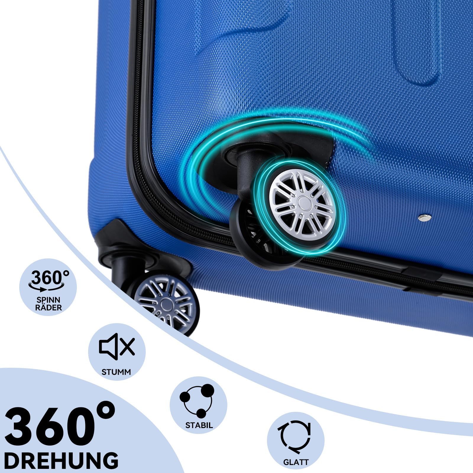 Reisekoffer, Hartschale für Alltag und Freizeit – Detailansicht 43