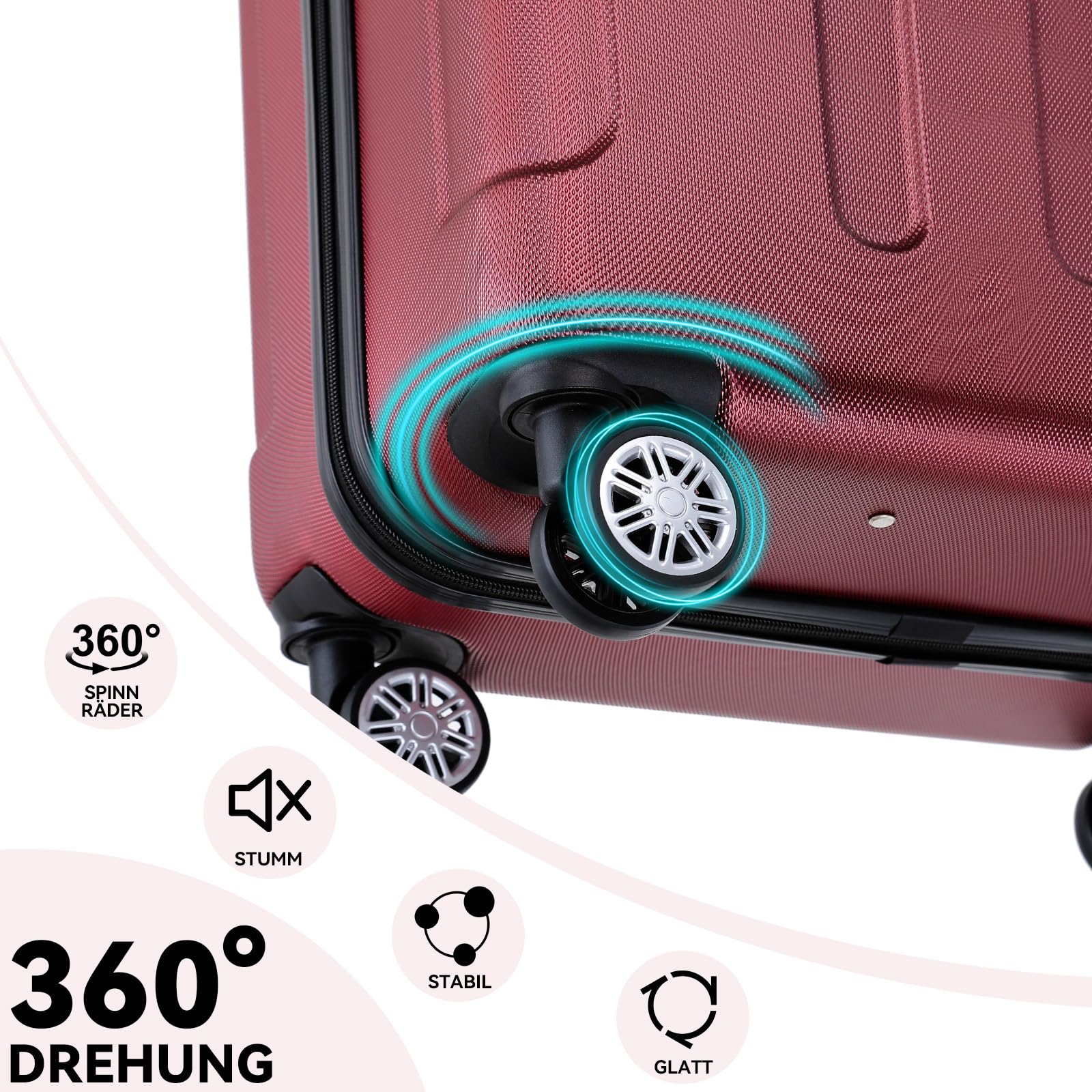 Reisekoffer, Hartschale für Alltag und Freizeit – Detailansicht 52