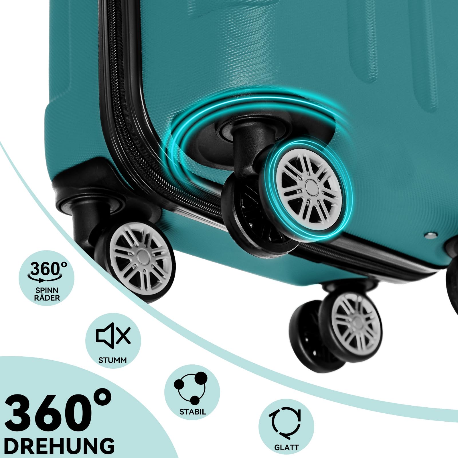 Reisekoffer, Hartschale für Alltag und Freizeit – Detailansicht 56