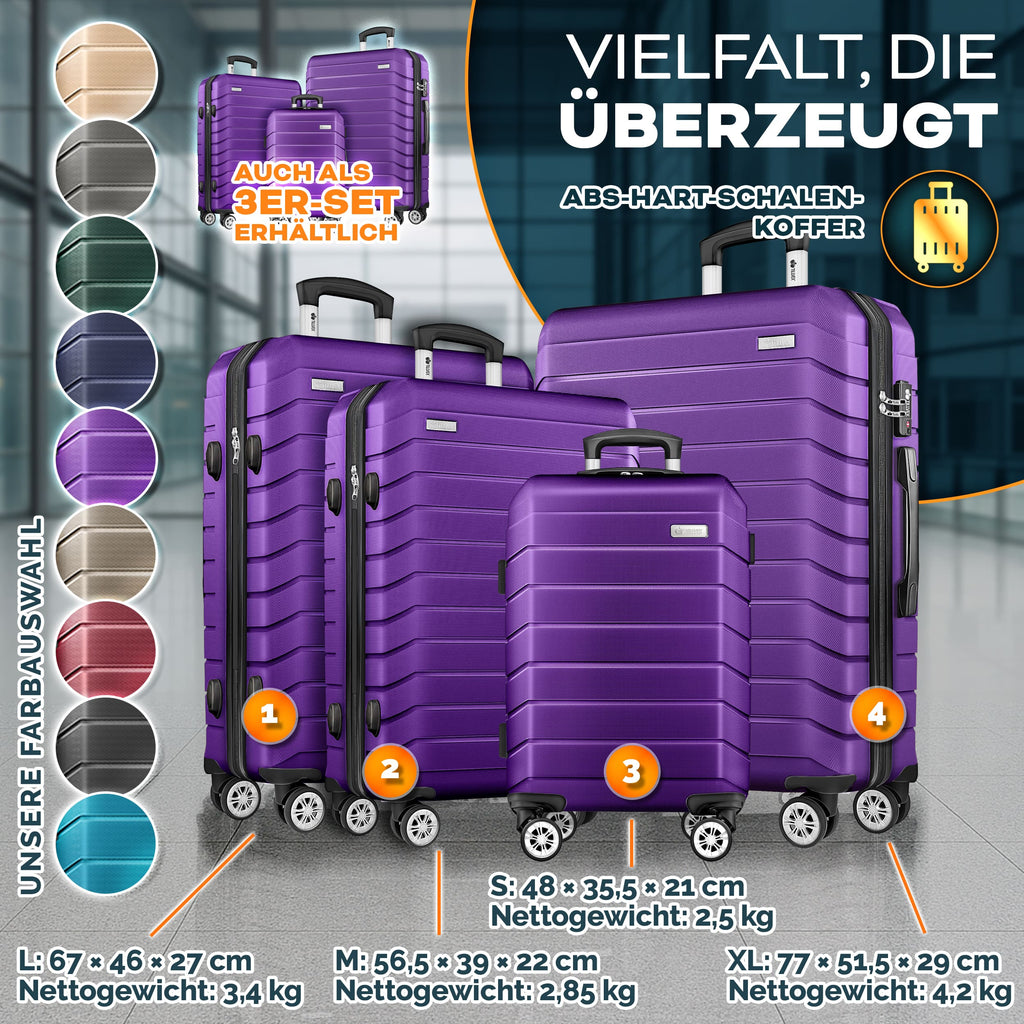 Reisekoffer, mit TSA-Schloss für Alltag und Freizeit – Detailansicht 8