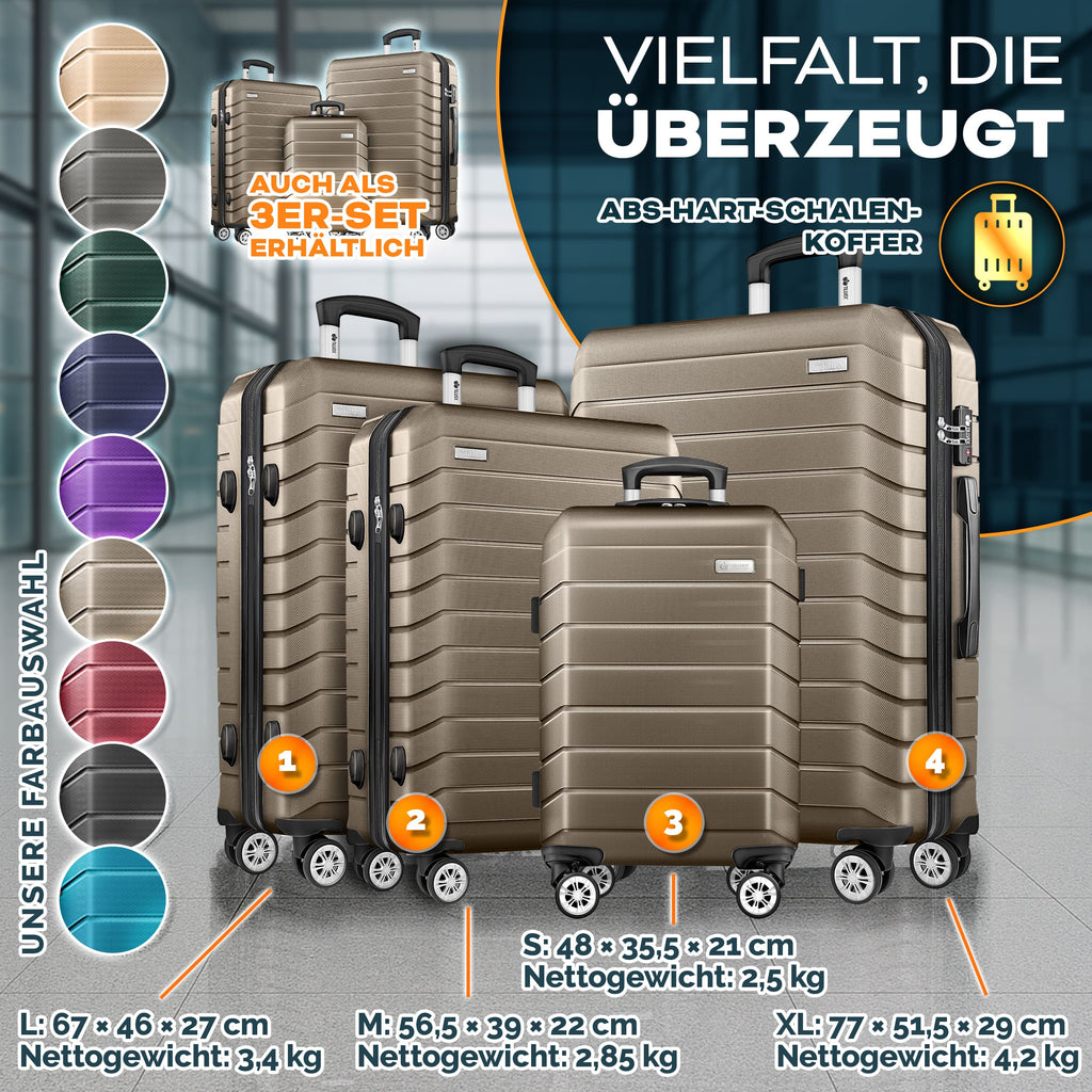Reisekoffer, mit TSA-Schloss für Alltag und Freizeit – Detailansicht 11