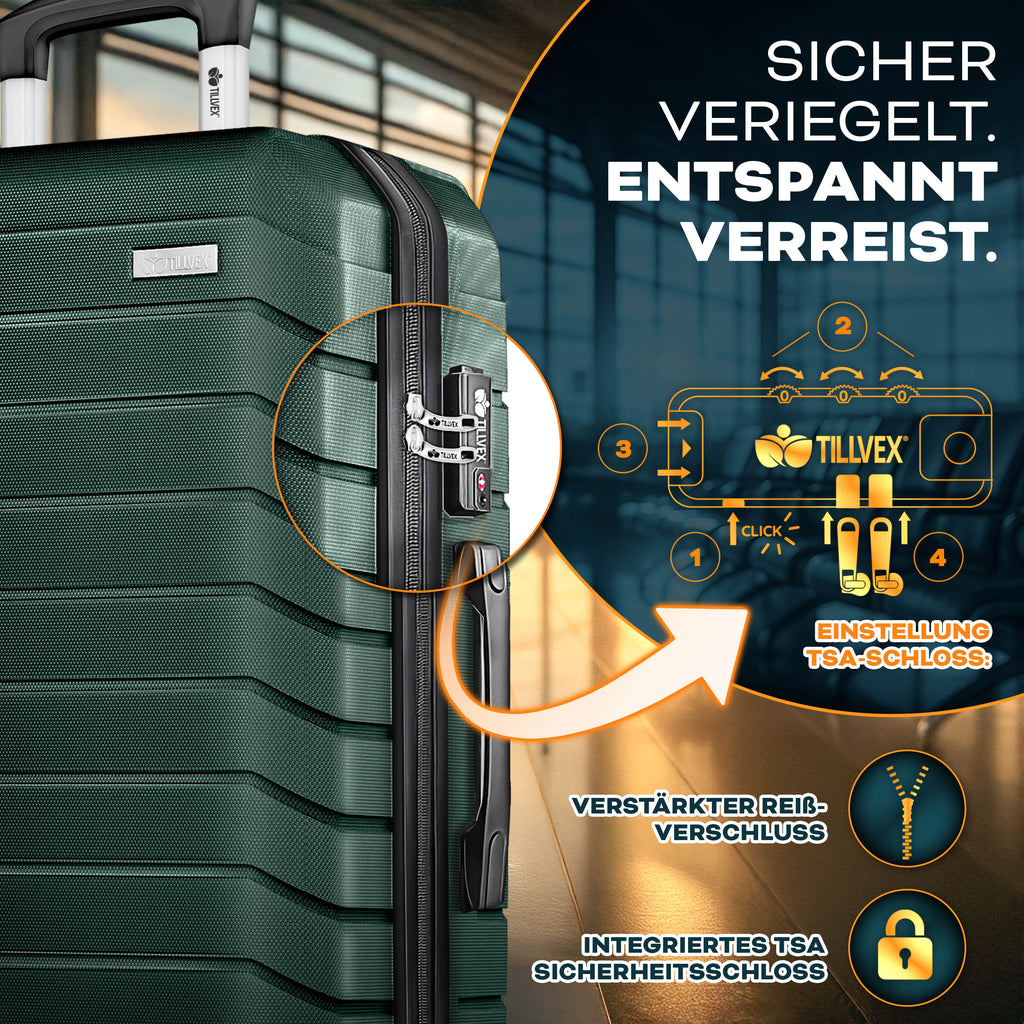 Reisekoffer, mit TSA-Schloss für Alltag und Freizeit – Detailansicht 29