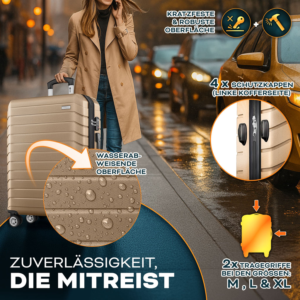 Reisekoffer, mit TSA-Schloss für Alltag und Freizeit – Detailansicht 35