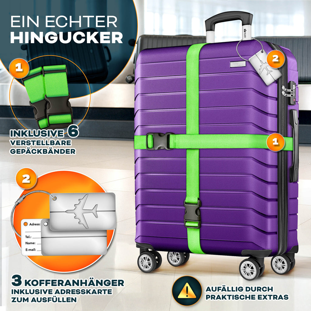 Reisekoffer, mit TSA-Schloss für Alltag und Freizeit – Detailansicht 39